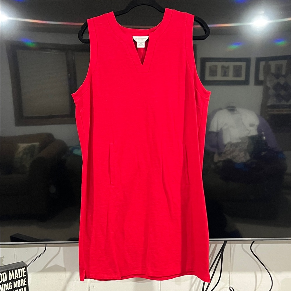 Liz Claiborne Petite Red Knit Top